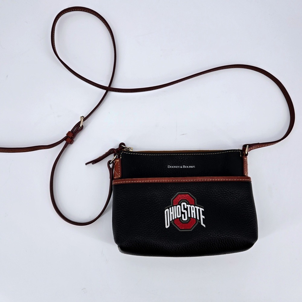 Dooney & Bourke Ohio State‎ Buckeyes Leather Crossbody Shoulder Bag Handbag NCAA